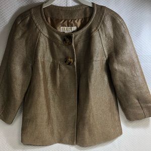 Michael Kors crop gold jacket.